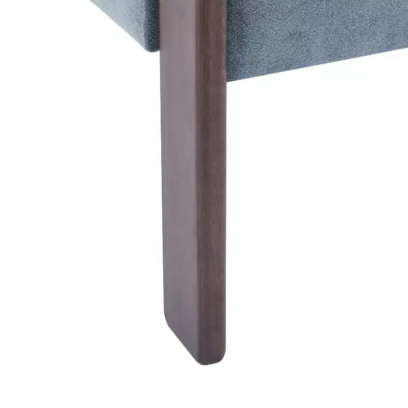 Christopher Knight Home Noah moderner Akzent-Sessel mit Polsterung und Gestell aus Kautschukholz