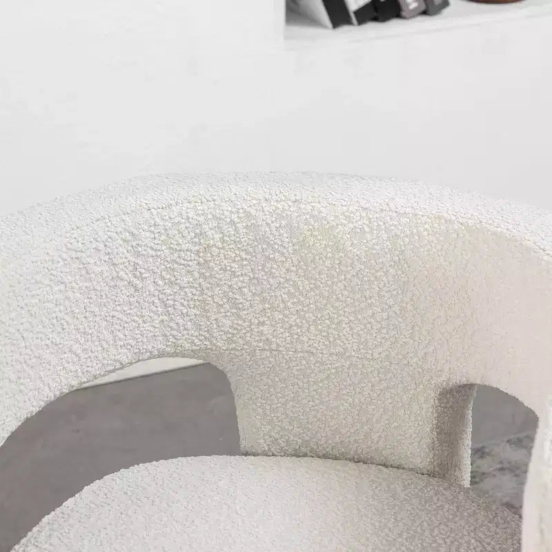 2er-Set 28 breite Polster-Sessel mit Bouclé-Bezug – Kinwell