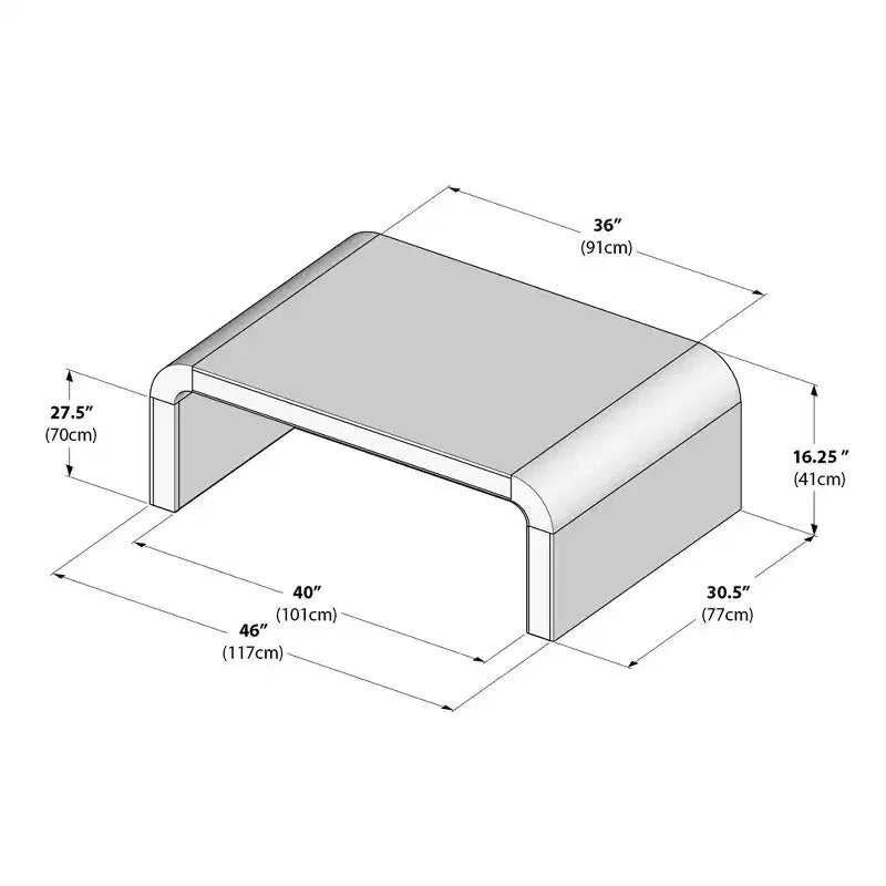 Arcata Couchtisch (46 Zoll / 1140 mm)