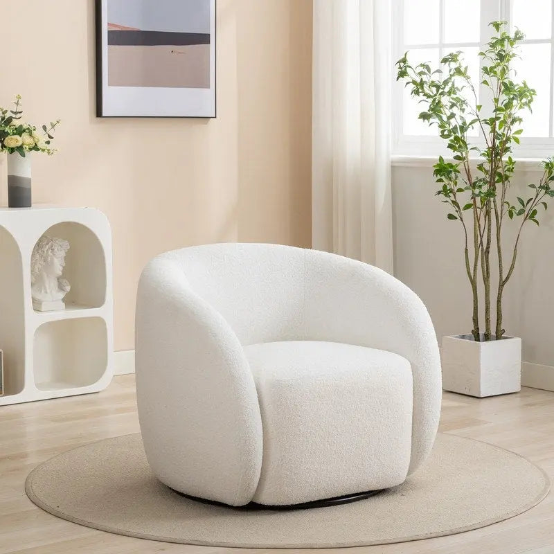 SEYNAR Moderner Glamour-Polstersessel, 360-Grad drehbar, 2er-Set