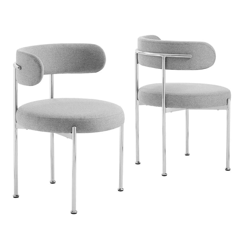 Albie Stoff-Esszimmerstühle - 2er-Set