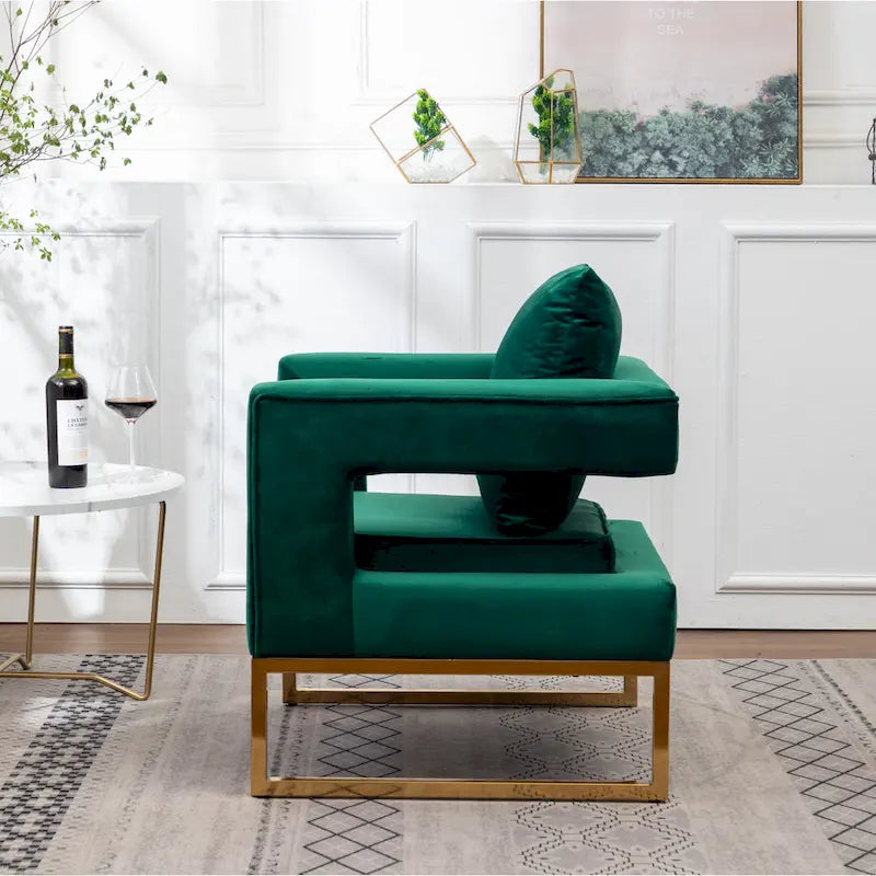 Roundhill Furniture Lenola zeitgenössischer gepolsterter Akzentsessel