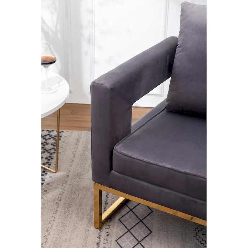 Roundhill Furniture Lenola zeitgenössischer gepolsterter Akzentsessel
