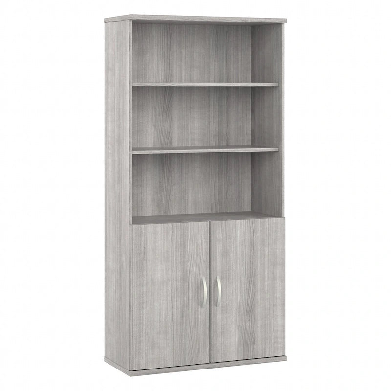Hohes 5-stufiges Bücherregal mit Türen