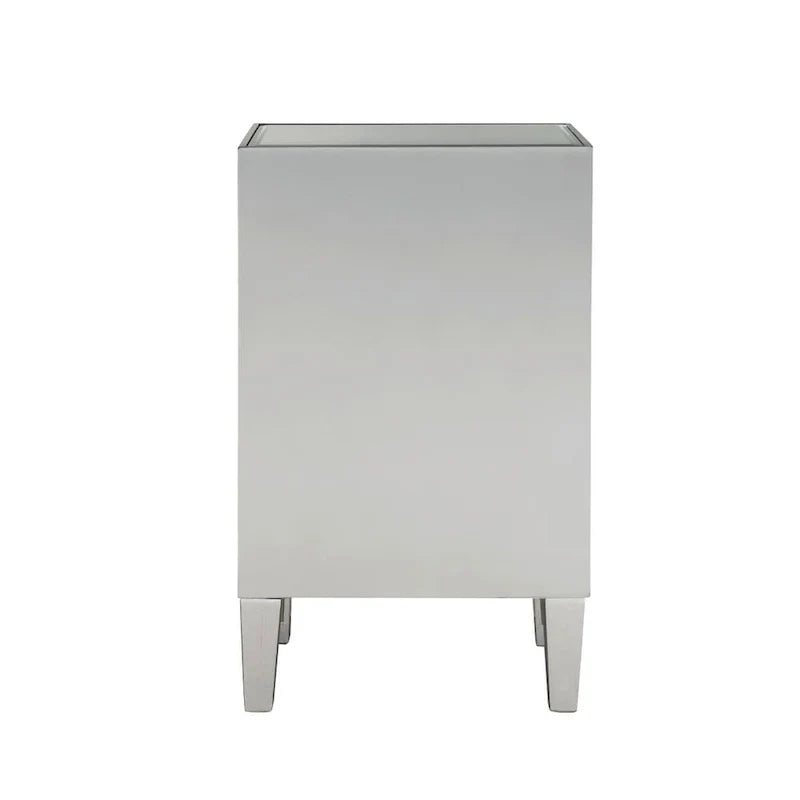 Reflexion Collection, 46 cm breiter, verspiegelter Nachttisch mit 1 Schublade in Rosa