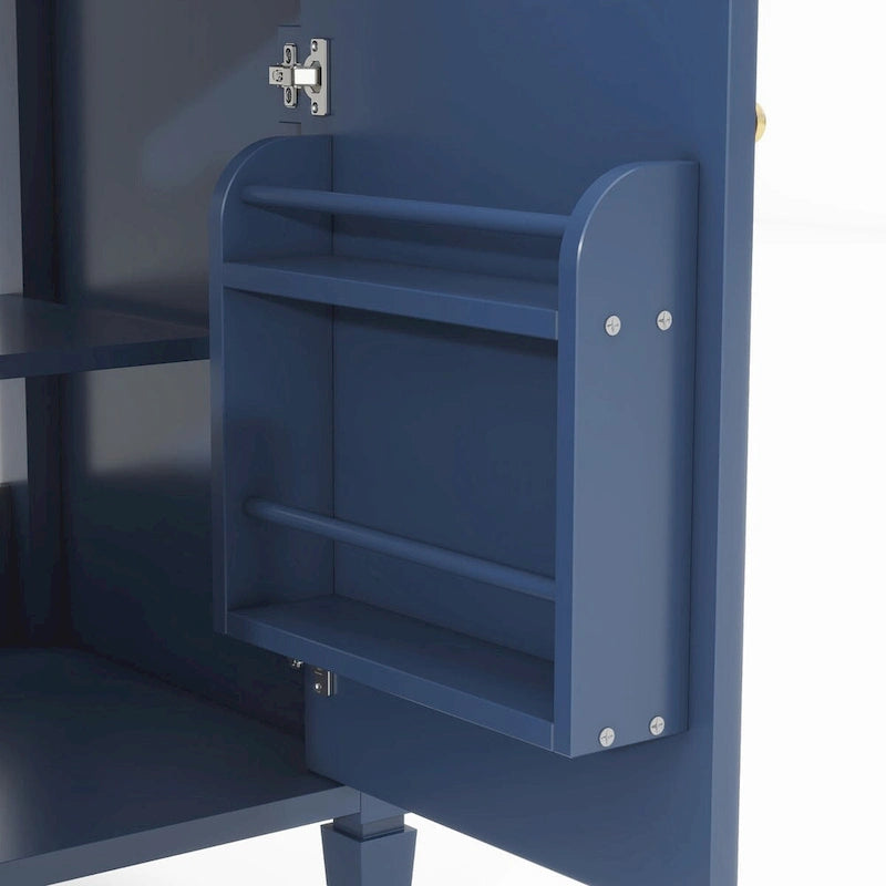 Badezimmerschrank mit integriertem Waschbecken und Kippschublade