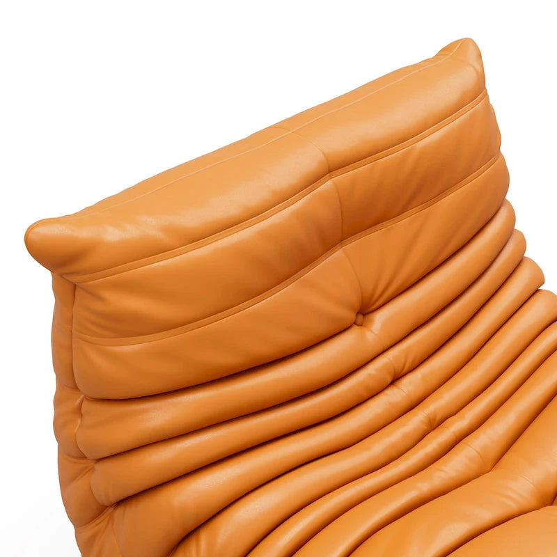 Furgle Mikrofaser-Ledersofa Ergonomisches Design Lazy Sofa Bodensofa