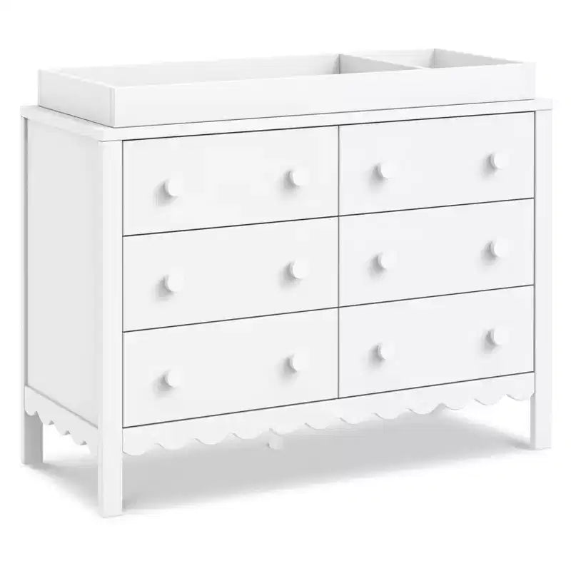 Scallop Kommode mit 6 Schubladen