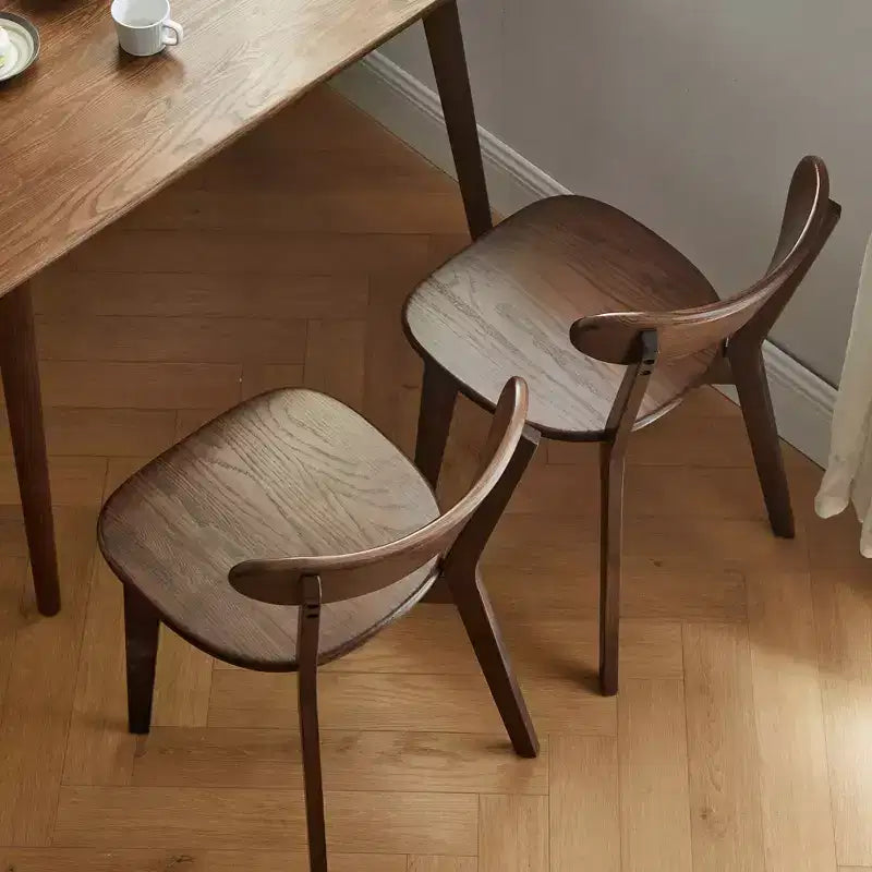 MAYEERTY 4er-Set Esszimmerstühle aus massivem Eichenholz, Holzstühle für Küche, Esszimmer und Wohnzimmer