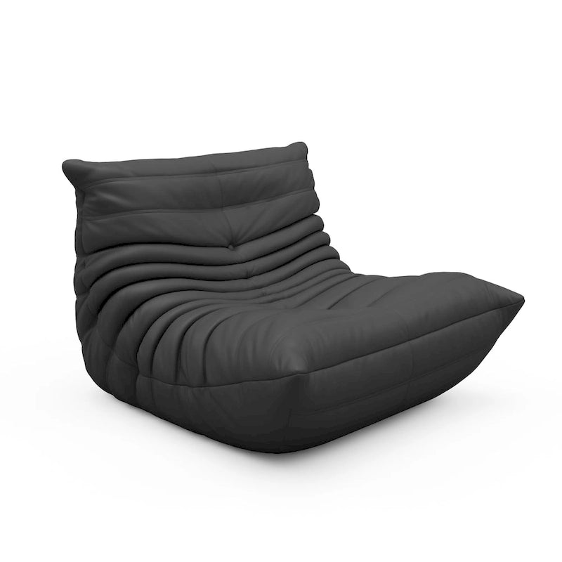 Furgle Mikrofaser-Ledersofa Ergonomisches Design Lazy Sofa Bodensofa