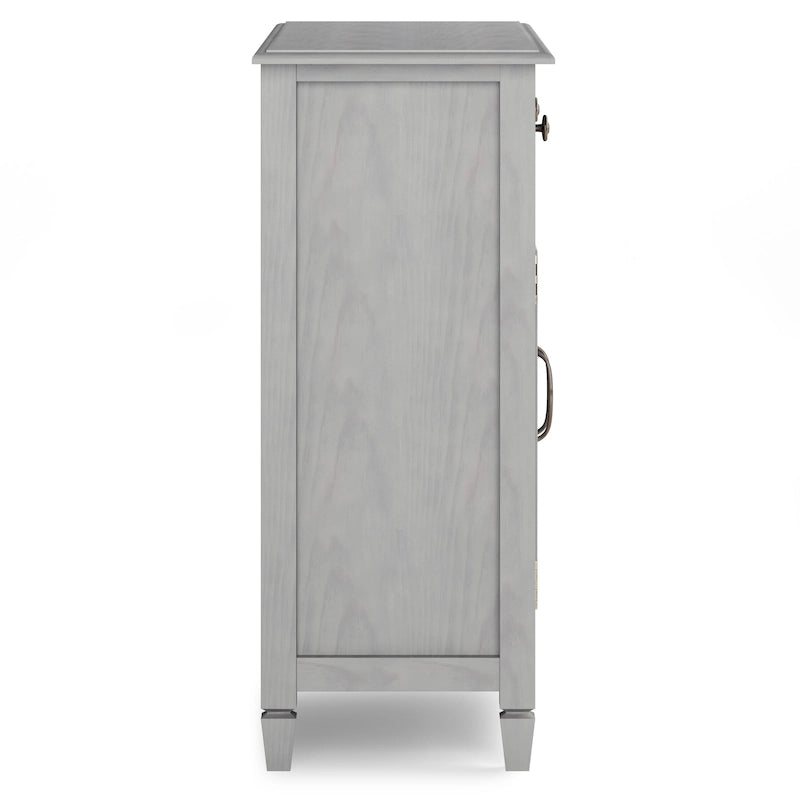 WYNDENHALL Hampshire 40 Zoll breiter Aufbewahrungsschrank für den Eingangsbereich aus Massivholz im traditionellen Stil - 40w x 15t x 36h