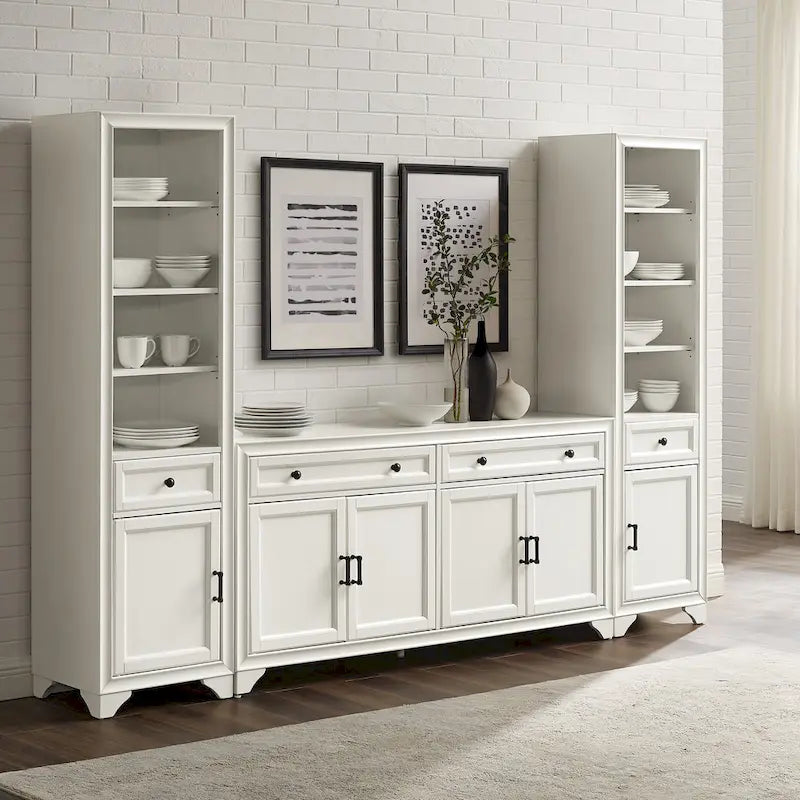 Crosley Tara 3-teiliges Sideboard- und Bücherregal-Set - 15x97x67.63