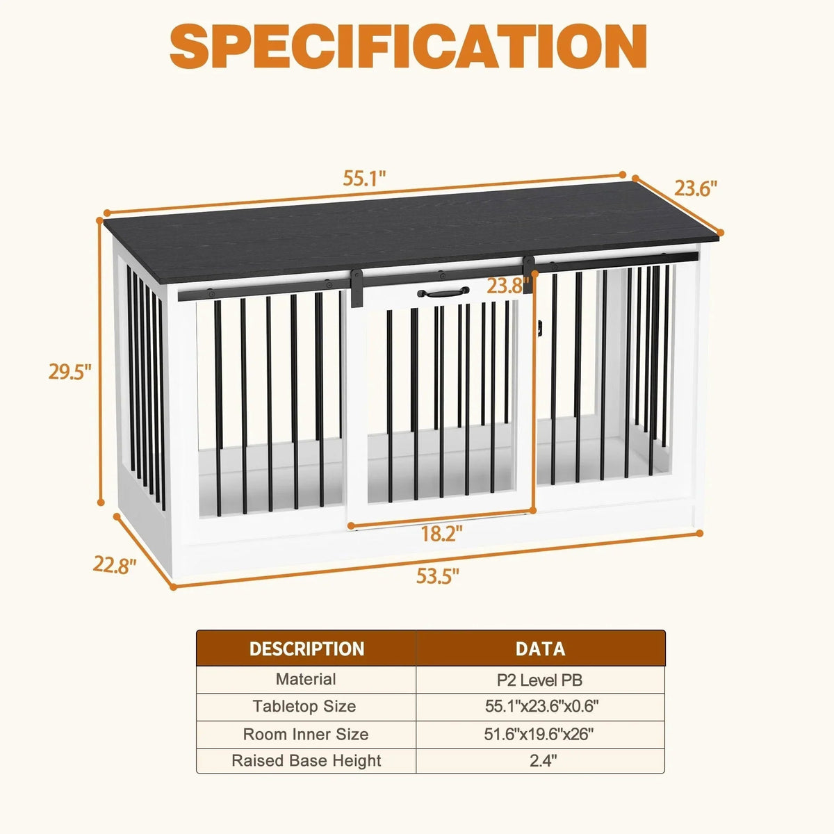 Hundehütte mit Eisenrohrverstärkung – Stylische und robuste Hundebox
