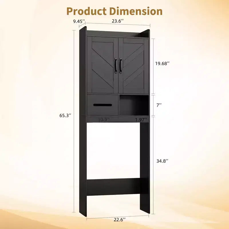 Toiletten-Überbauschrank, freistehender Badezimmer-Organizer für Bad, Toilette und Waschküche