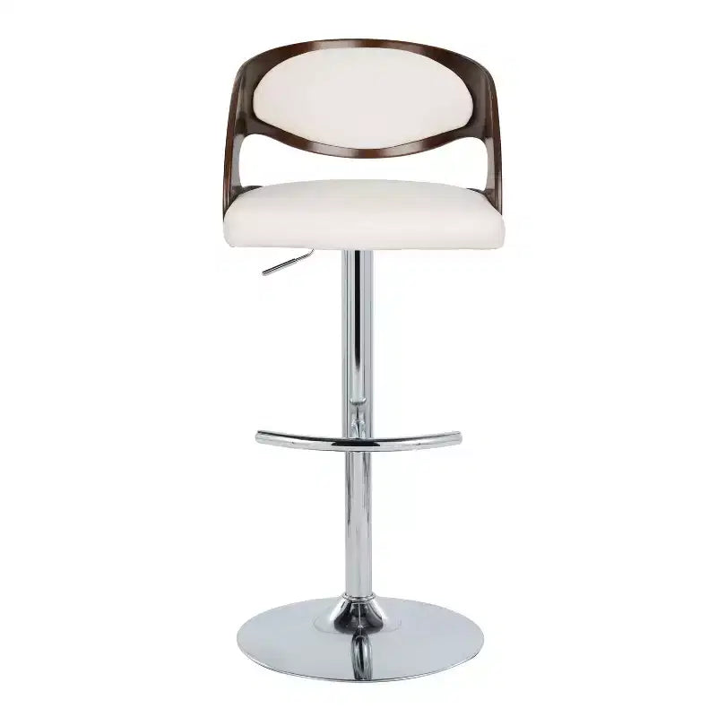 2er-Set Pino Barhocker im Mid-Century-Modern-Stil, höhenverstellbar und drehbar – Lumisource