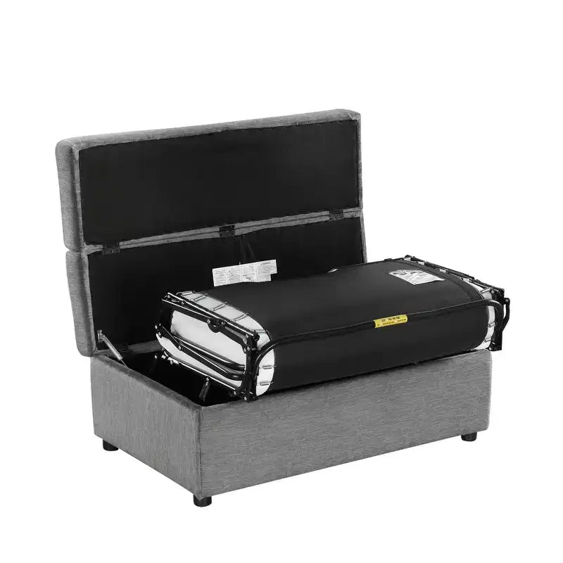 Wandelbares Twin-Size-Schlafsofa mit Bettkasten und Matratze – platzsparendes Gästebett für Wohnzimmer und Wohnung