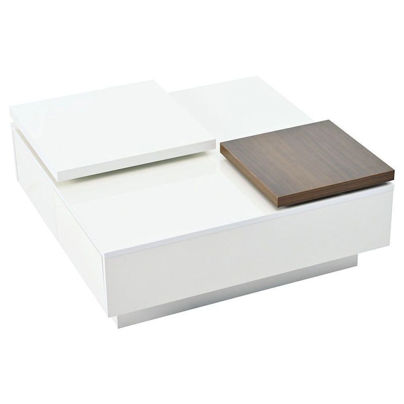 Moderner quadratischer Couchtisch aus Holz
