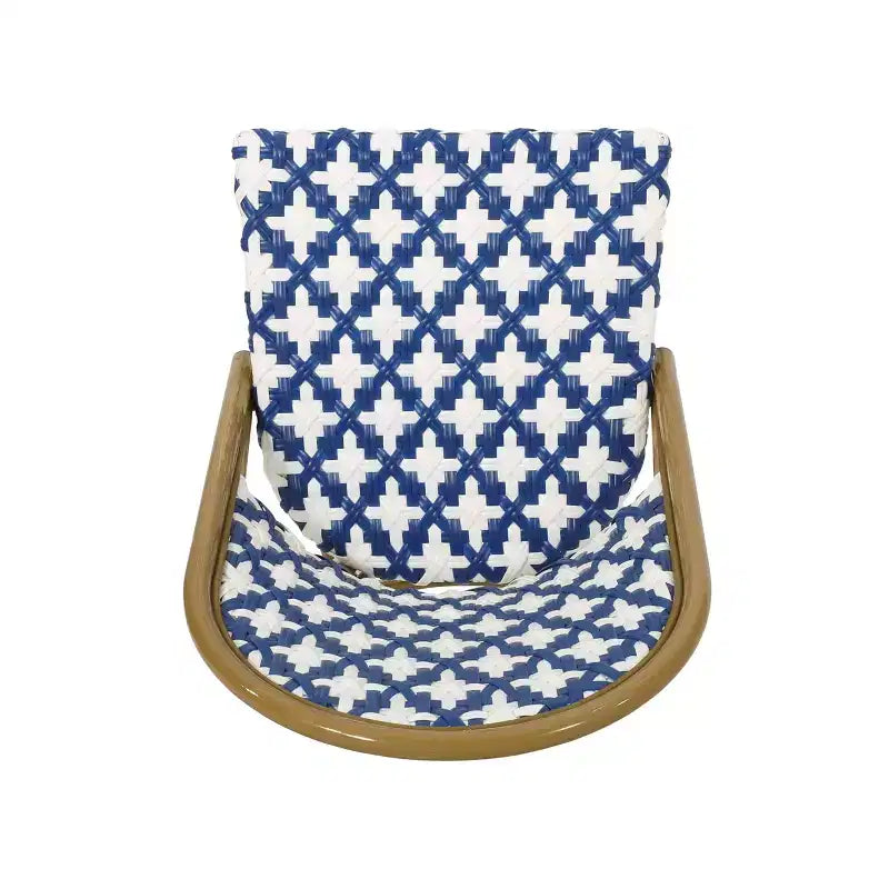 Christopher Knight Home Baron Bistro-Stühle mit geflochtenem Rattan und Aluminiumgestell (4er-Set)
