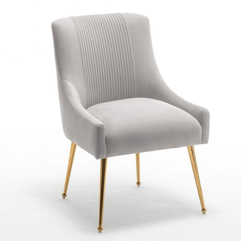 SEYNAR Moderner Glamour Samt-Esszimmerstuhl 8er-Set für das Esszimmer, getufteter Schminkstuhl für das Wohnzimmer (ohne Tisch)