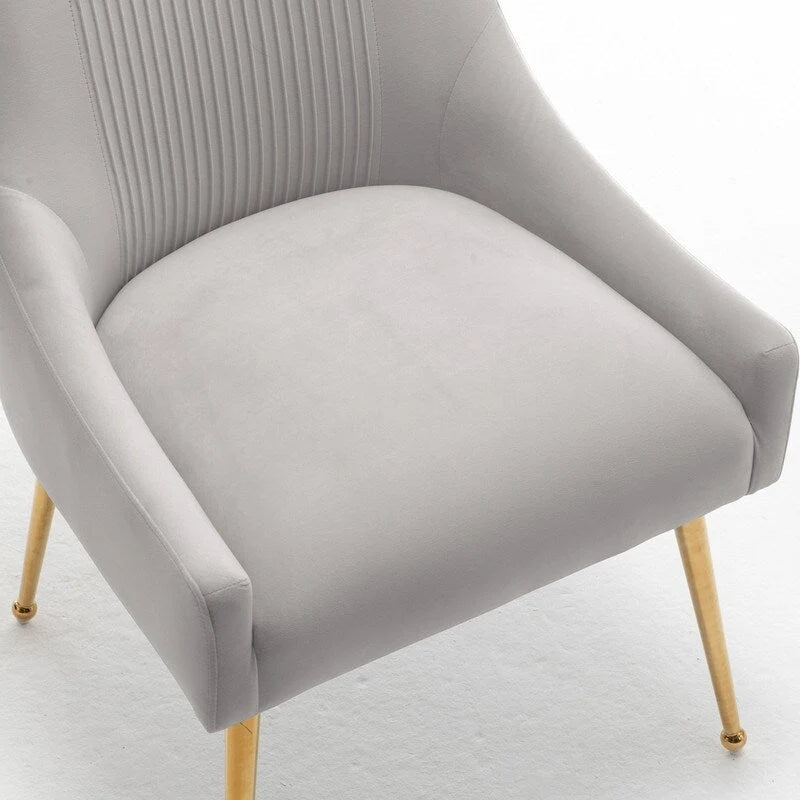 SEYNAR Moderner Glamour Samt-Esszimmerstuhl 8er-Set für das Esszimmer, getufteter Schminkstuhl für das Wohnzimmer (ohne Tisch)