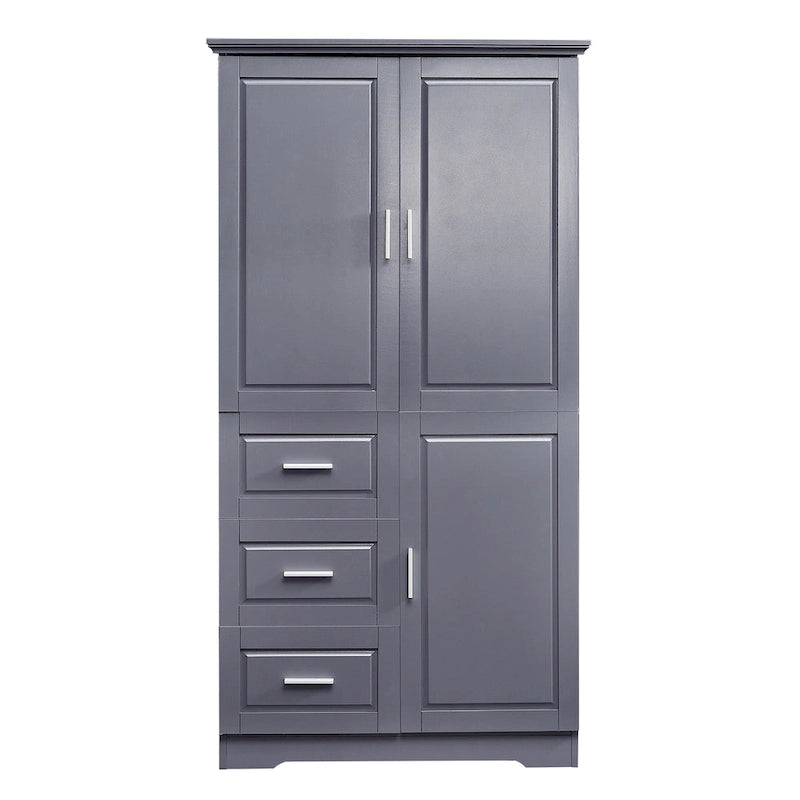 Hoher und breiter Schrank mit Türen für Badezimmer/Büro