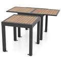 31,5–63 Outdoor-Terrassentisch, ausziehbar, L-förmige Stütze inklusive