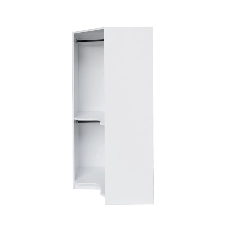 Polygon Eckkleiderschrank mit 2 Türen