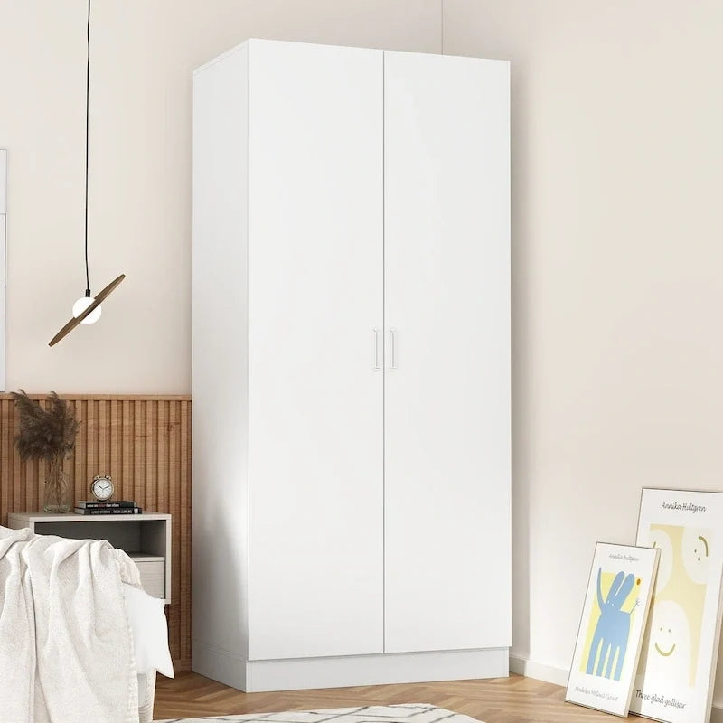 5-stufiger Kleiderschrank mit 2 Türen