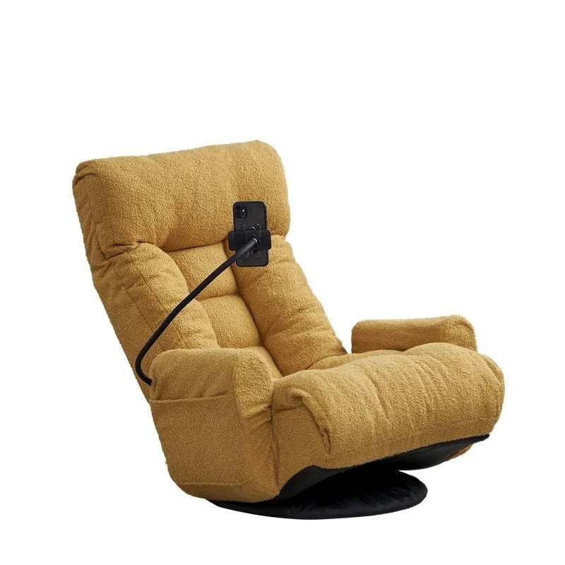 Ergonomischer, drehbarer Gaming-Bodenstuhl mit Neigungsfunktion