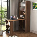 GDFStudio Sinclair Modern 36 Klappbarer Schreibtisch aus Holz mit Ablage