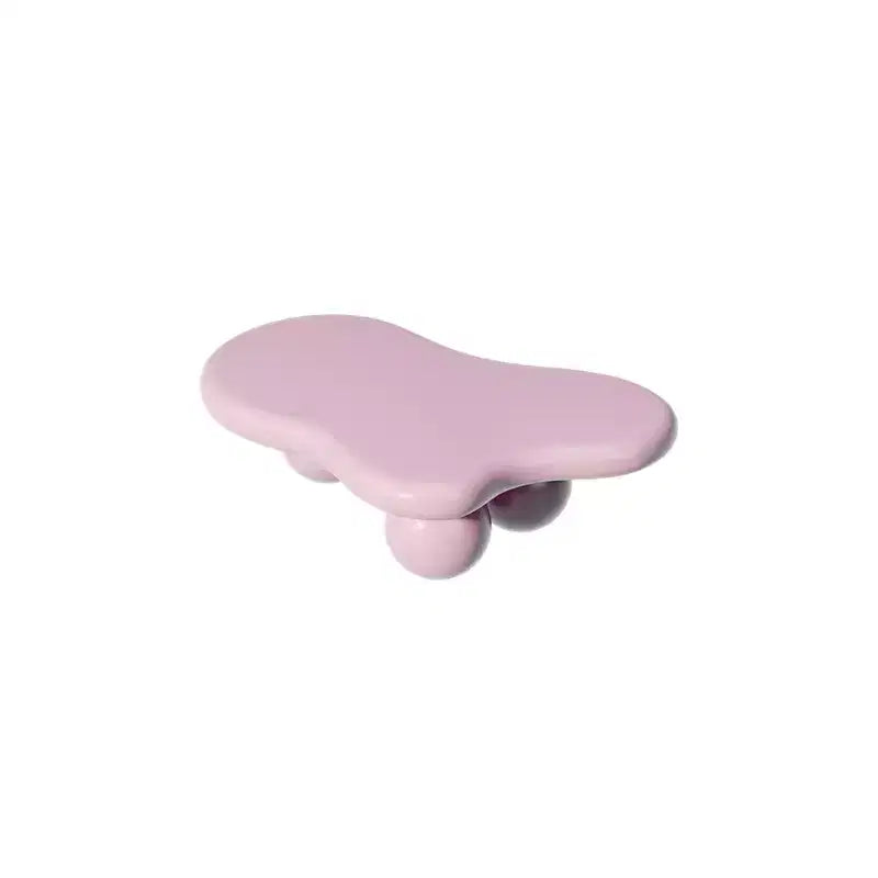 Rosa wolkenförmiger Couchtisch mit Kugelbeinen, für 1 Person
