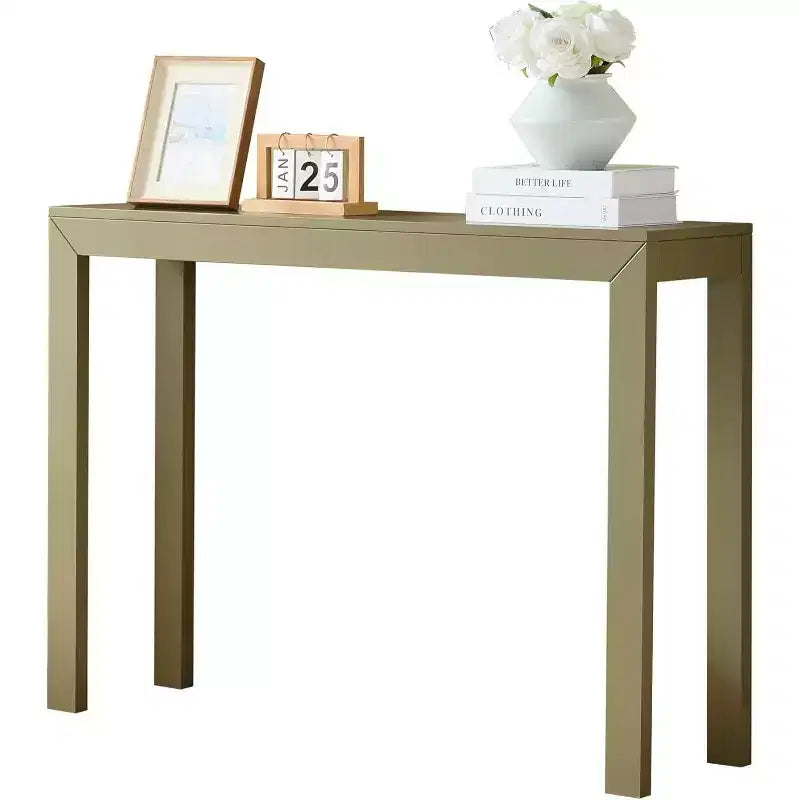 Kings Brand Furniture Russel Konsolentisch – Moderner Flurtisch, Sofatisch, für hinter das Sofa, Flur, Wohnzimmer