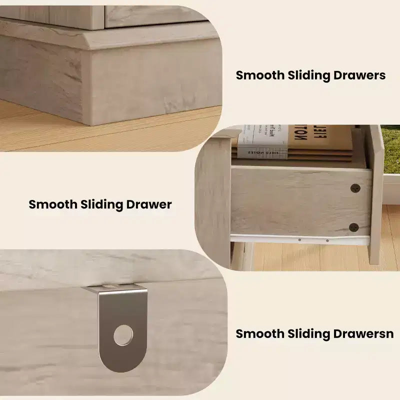 Moderne Schlafzimmerkommode mit 8 Schubladen, Holz-Kommode als Aufbewahrungseinheit für den Kleiderschrank, breiter Schubladenschrank