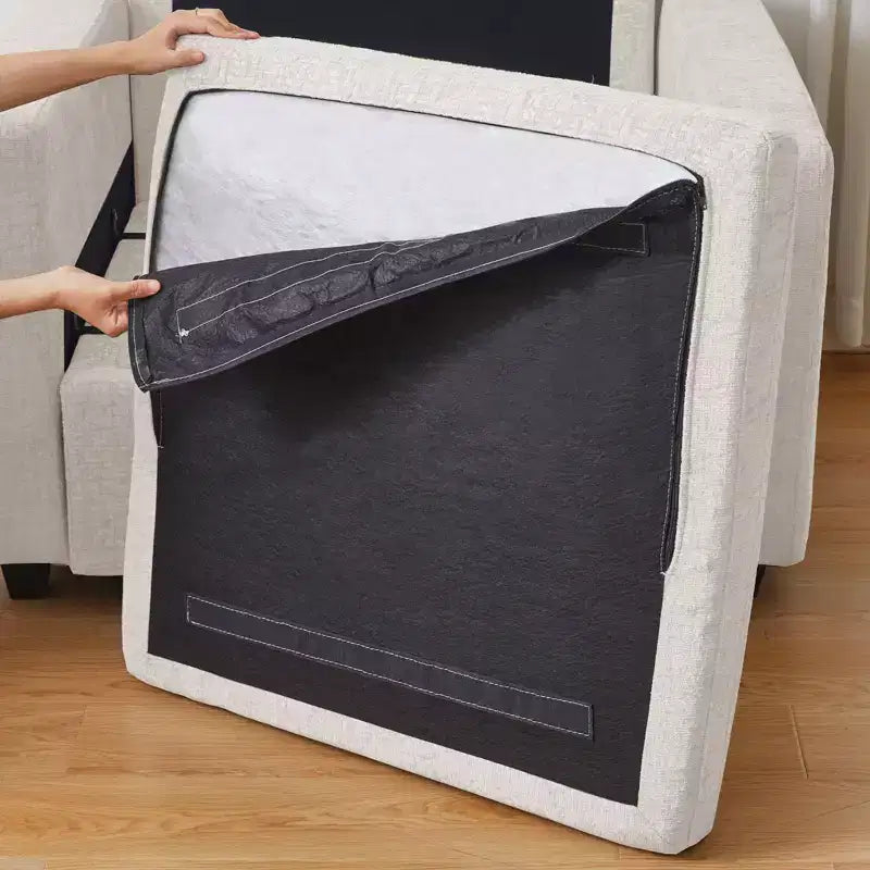 Belffin Chenille-Ottoman-Modul – Modulare Fußstütze mit Stauraum, hautfreundlichem Stoff und Schnellmontage-Design