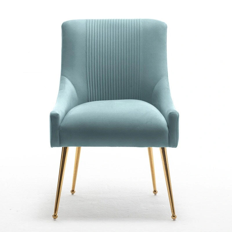 SEYNAR Moderner Glamour Samt-Esszimmerstuhl 8er-Set für das Esszimmer, getufteter Schminkstuhl für das Wohnzimmer (ohne Tisch)