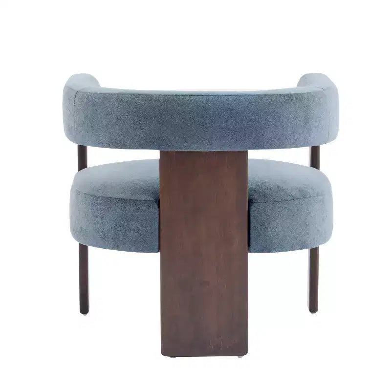 Christopher Knight Home Noah moderner Akzent-Sessel mit Polsterung und Gestell aus Kautschukholz