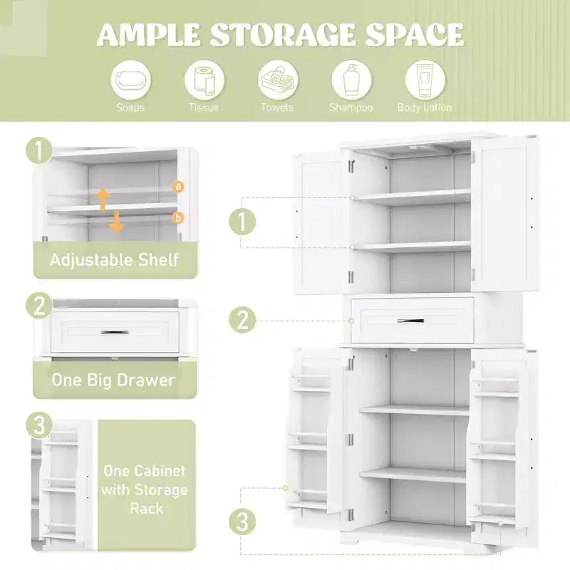 Christopher Knight Home Ashbur moderner Badezimmerschrank mit Schublade und verstellbarem Einlegeboden