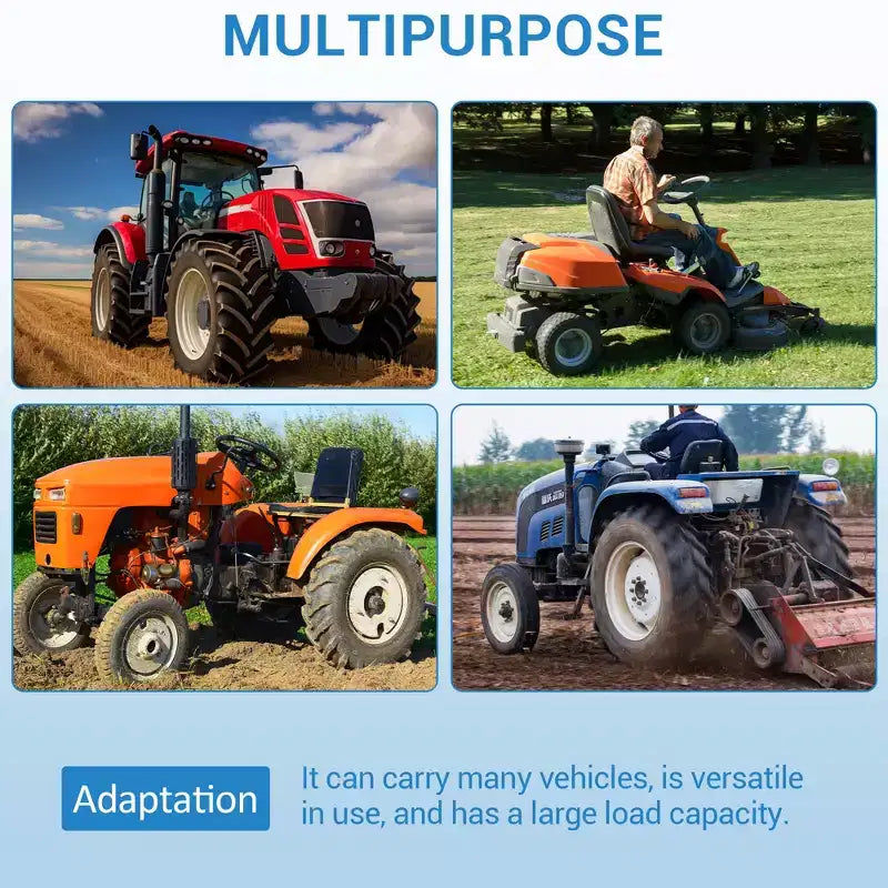 Anhänger, Garten-Kipper, 1500 lb Tragkraft, 22 Kubikfuß, robuster Stahl-ATV-Anhänger mit 2 Rädern, Rasenmäheranhänger für Traktor, ATV, UTV