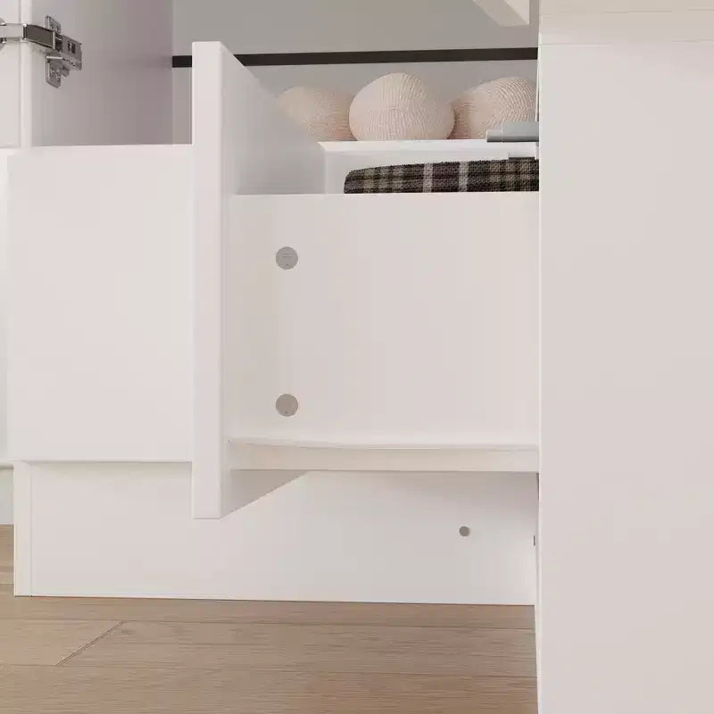 Hitow minimalistischer Eckkleiderschrank mit Doppeltür und Schubladendesign