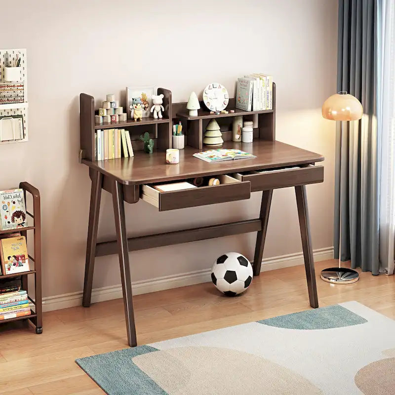 Kinderschreibtisch Kindertisch Holztisch Computertisch mit Bücherregal - N/A