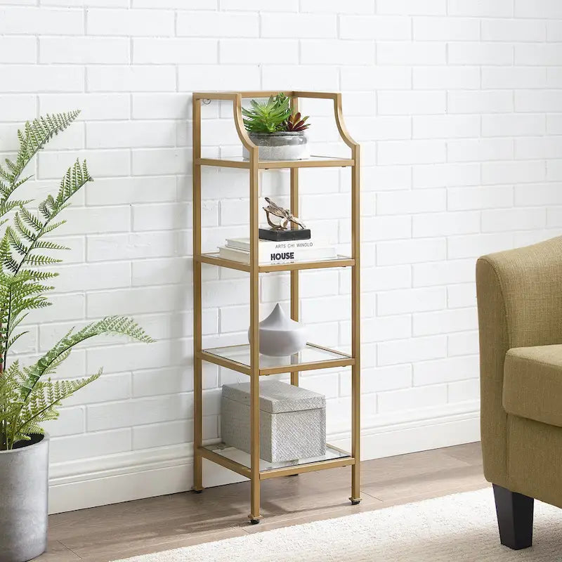Crosley Aimee kurzes Standregal – 12,5 B x 12,5 T x 40 H