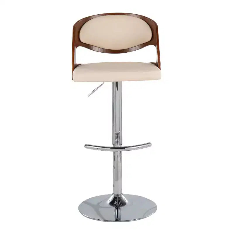 2er-Set Pino Barhocker im Mid-Century-Modern-Stil, höhenverstellbar und drehbar – Lumisource
