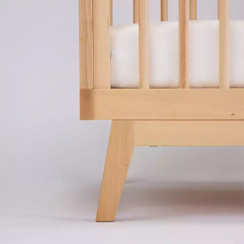 3-in-1 umwandelbares Kinderbett, massives europäisches Buchenholz, GREENGUARD Gold-zertifiziert, hergestellt in Italien