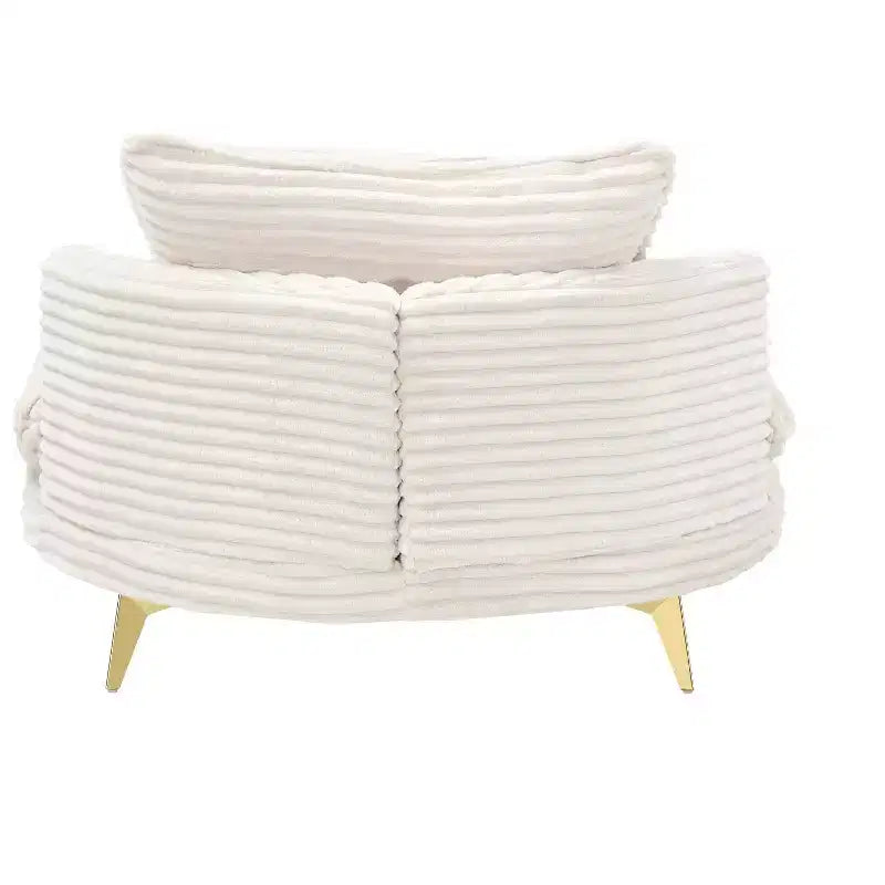 Moderner Sessel mit Hocker, gepolstertes extragroßes Einzelsessel-Sofa, tiefer Lounge-Sessel mit Fußstütze für Schlafzimmer, Wohnzimmer und Büro