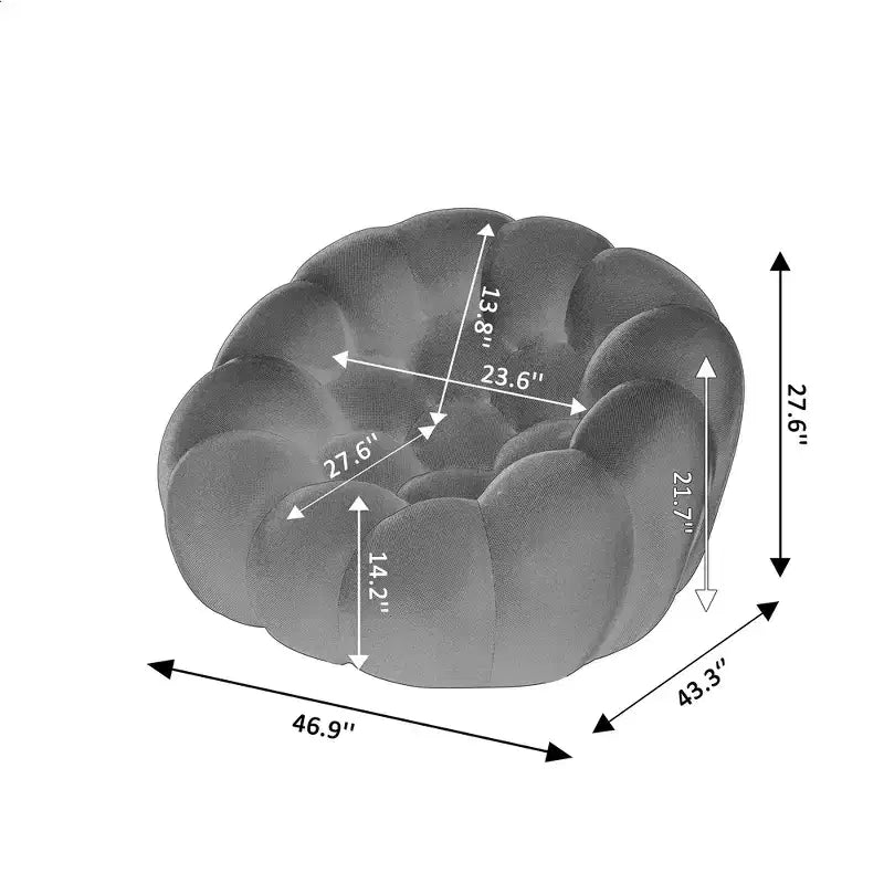 Modernes 2-Sitzer Bubble Sofa, gepolstert, 3D-Textil-Netzstoff für das Wohnzimmer