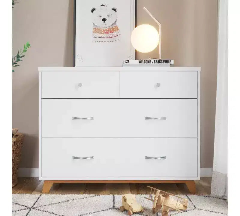 Child Craft SOHO 2-teiliges Kinderzimmer-Set, enthält 4-in-1-Wandelbett und 3-Schubladen-Kommode