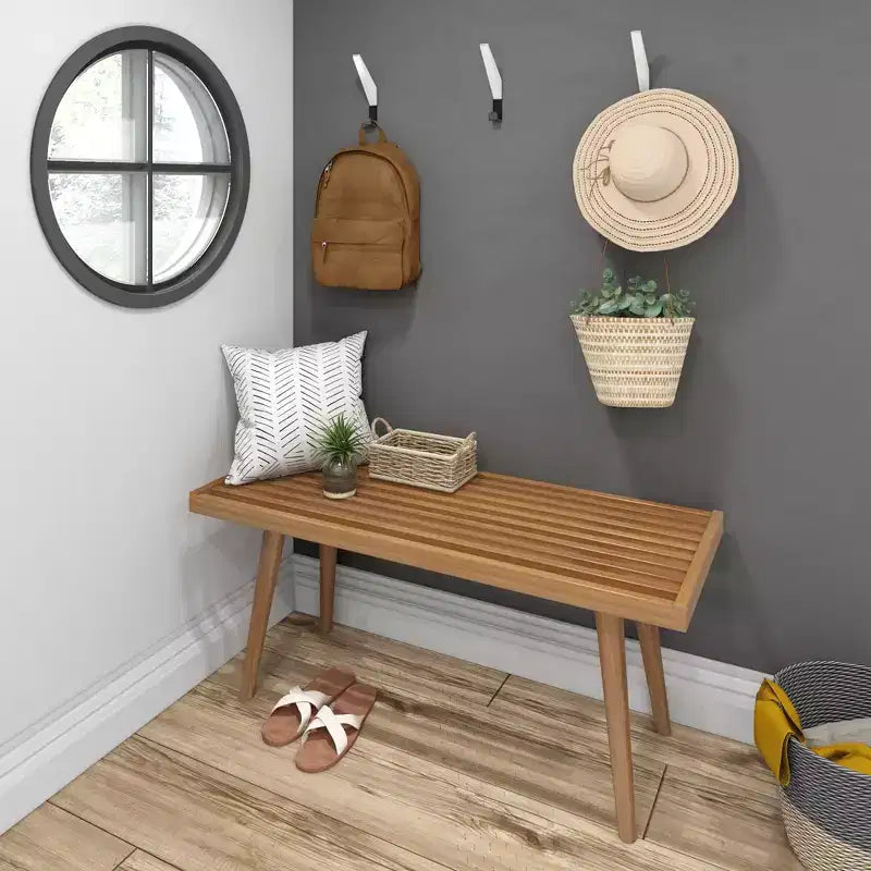 Plank+Beam Flurbank, Massivholzbank für das Schlafzimmer, den Flur oder die Veranda, 41,25

