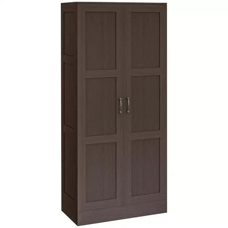 HOMCOM 71 Hoher Aufbewahrungsschrank im modernen Stil mit Ablagen für Schlafzimmer, Wohnzimmer oder Flur
