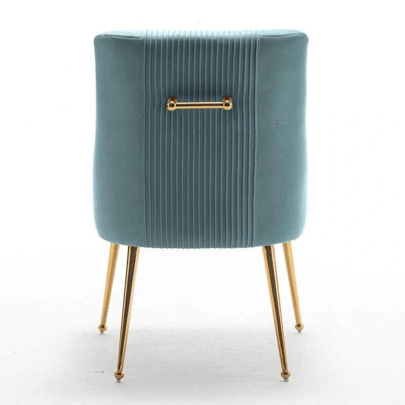 SEYNAR Moderner Glamour Samt-Esszimmerstuhl 8er-Set für das Esszimmer, getufteter Schminkstuhl für das Wohnzimmer (ohne Tisch)