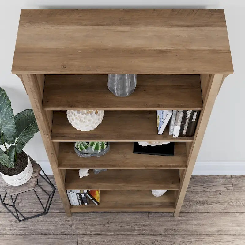 Salinas hohes Bücherregal mit 5 Ablagefächern (2er-Set) von Bush Furniture